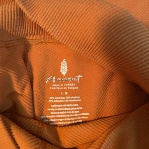 Free people gold leggings sz Large